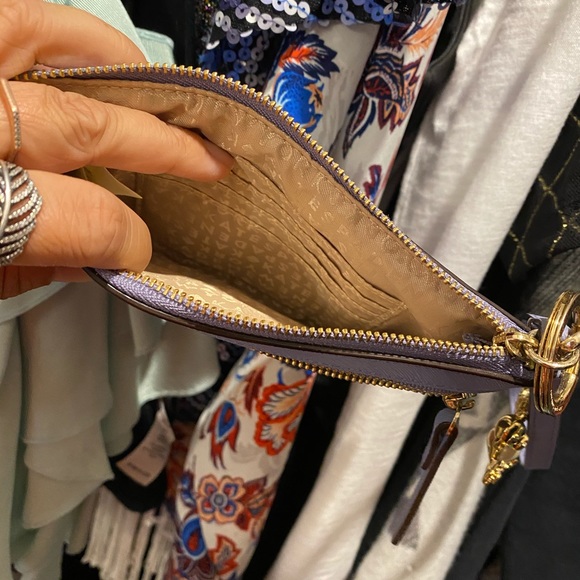 Kate spade pouch wristlet pouchette violet purple - Picture 3 of 4